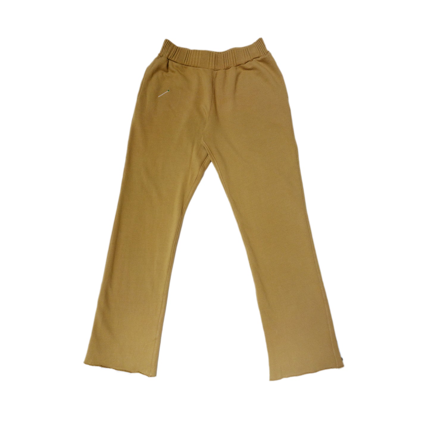 100% cotton french terry Thick rib waistband Raw edge hem Matchstick embroidery Made in Los Angeles
