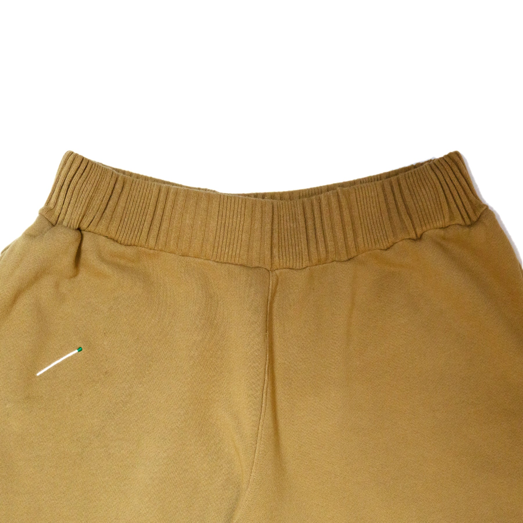 100% cotton french terry Thick rib waistband Raw edge hem Matchstick embroidery Made in Los Angeles