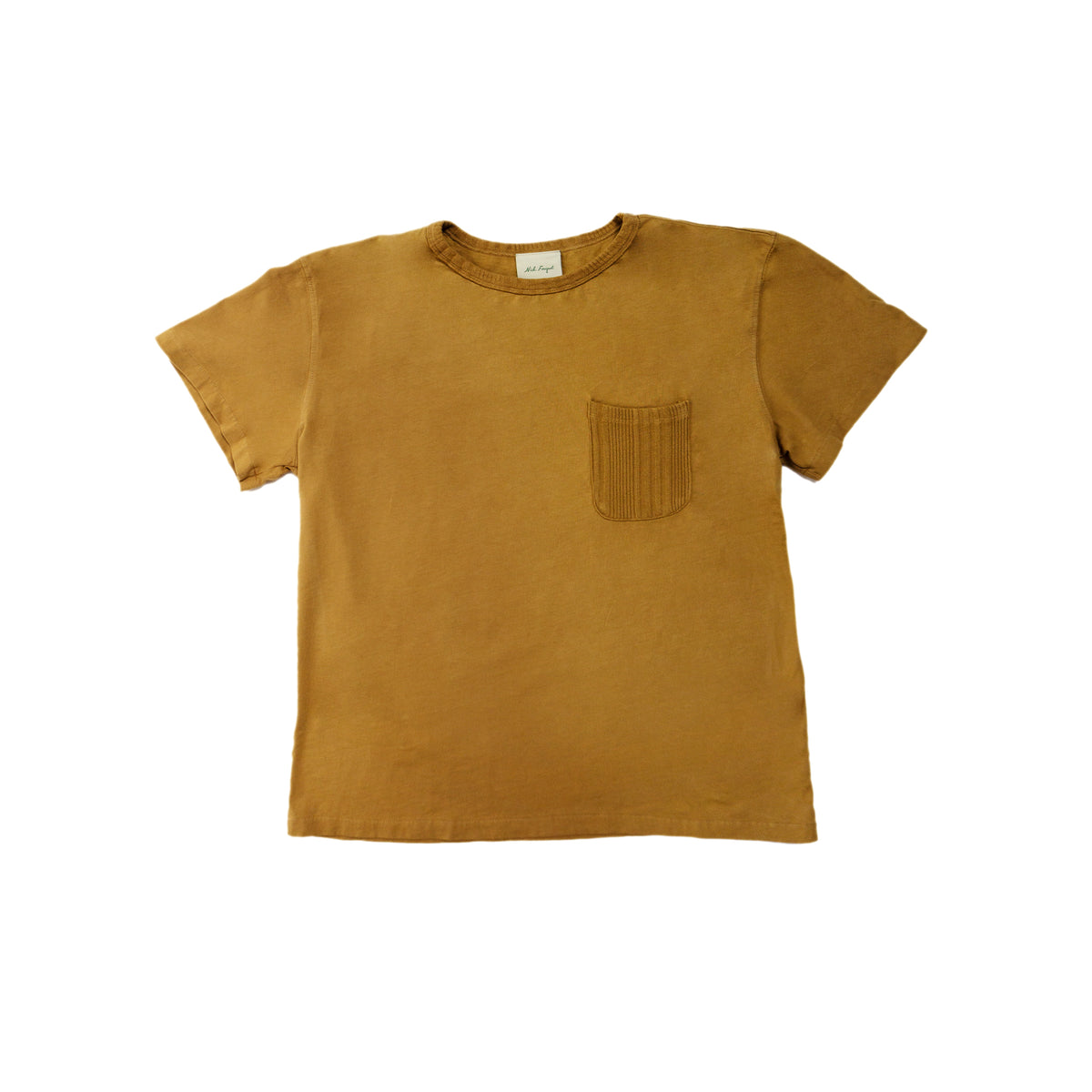 100% cotton   Ribbed collar and chest pocket  Enzyme washed   Updated fit   Made in Los Angeles