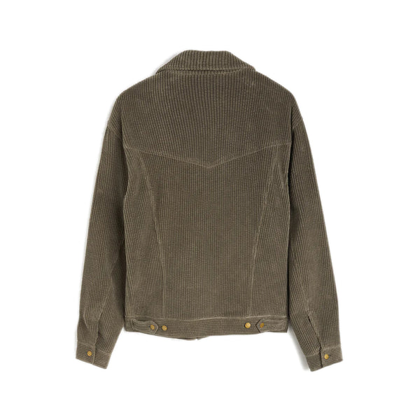 Valadan Jacket Medium Grey boxy single breast in cotton corduroy  Welt and patch pockets on the front NF stud buttons Embroidery and special buttons on left front side Hidden message label inside left side Composition: 100% cotton  Dry clean Country of origin: Italy