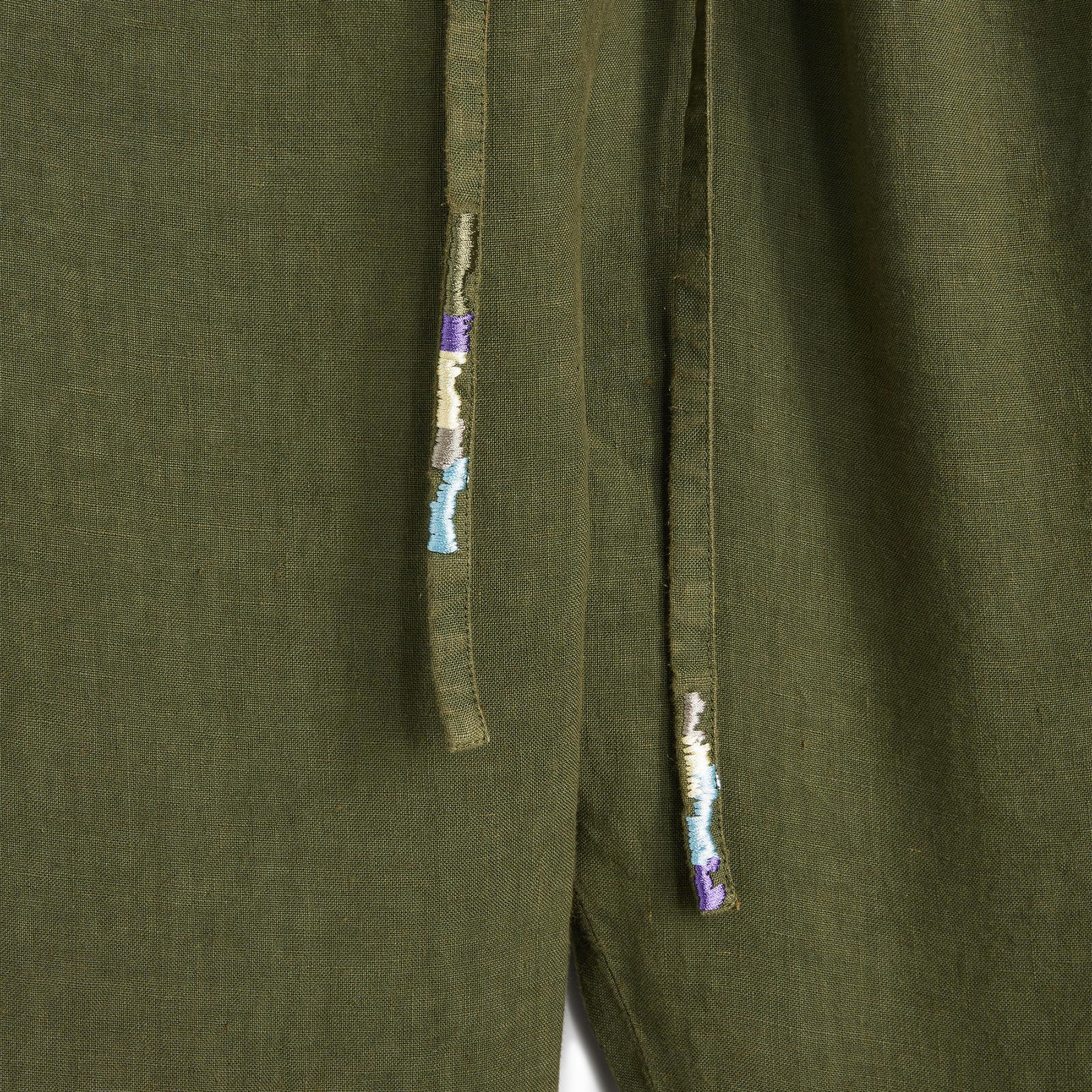 Coulisse Jodphur Pants Medium Green Medium Green Coulisse Jodhphur pants Garment dyed linenComposition: 100% linen  Dry clean Made in Italy