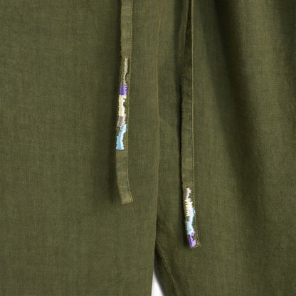 Coulisse Jodphur Pants Medium Green Medium Green Coulisse Jodhphur pants Garment dyed linenComposition: 100% linen  Dry clean Made in Italy