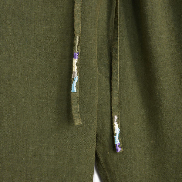 Coulisse Jodphur Pants Medium Green Medium Green Coulisse Jodhphur pants Garment dyed linenComposition: 100% linen  Dry clean Made in Italy