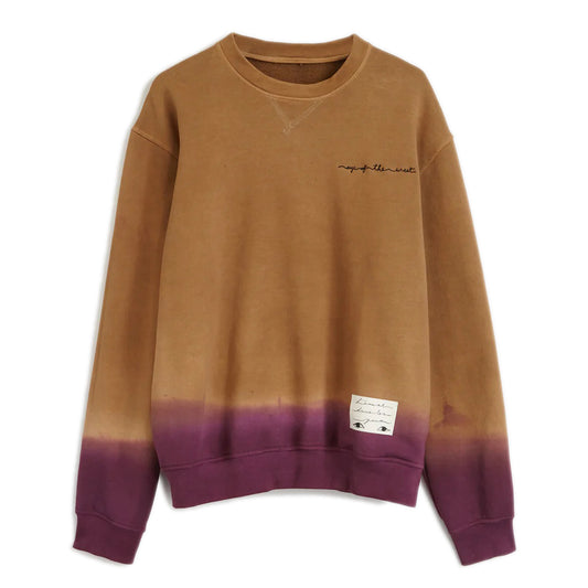 Valentino Sweater Light beige crewneck sweatshirt Embroidery on the left side Hidden message label on bottom left  Hand dyed cotton plush Composition: 100% cotton Dry clean Country of origin: Italy