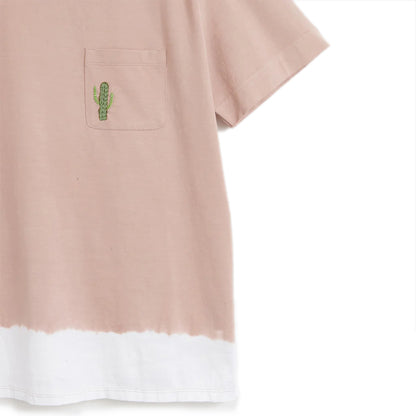 VICTOR T-SHIRT Light Pink crewneck t-shirt Hand dyed cotton jersey Chest pocket with embroidered artwork Composition: 100% cotton Dry clean Country of origin: Italy