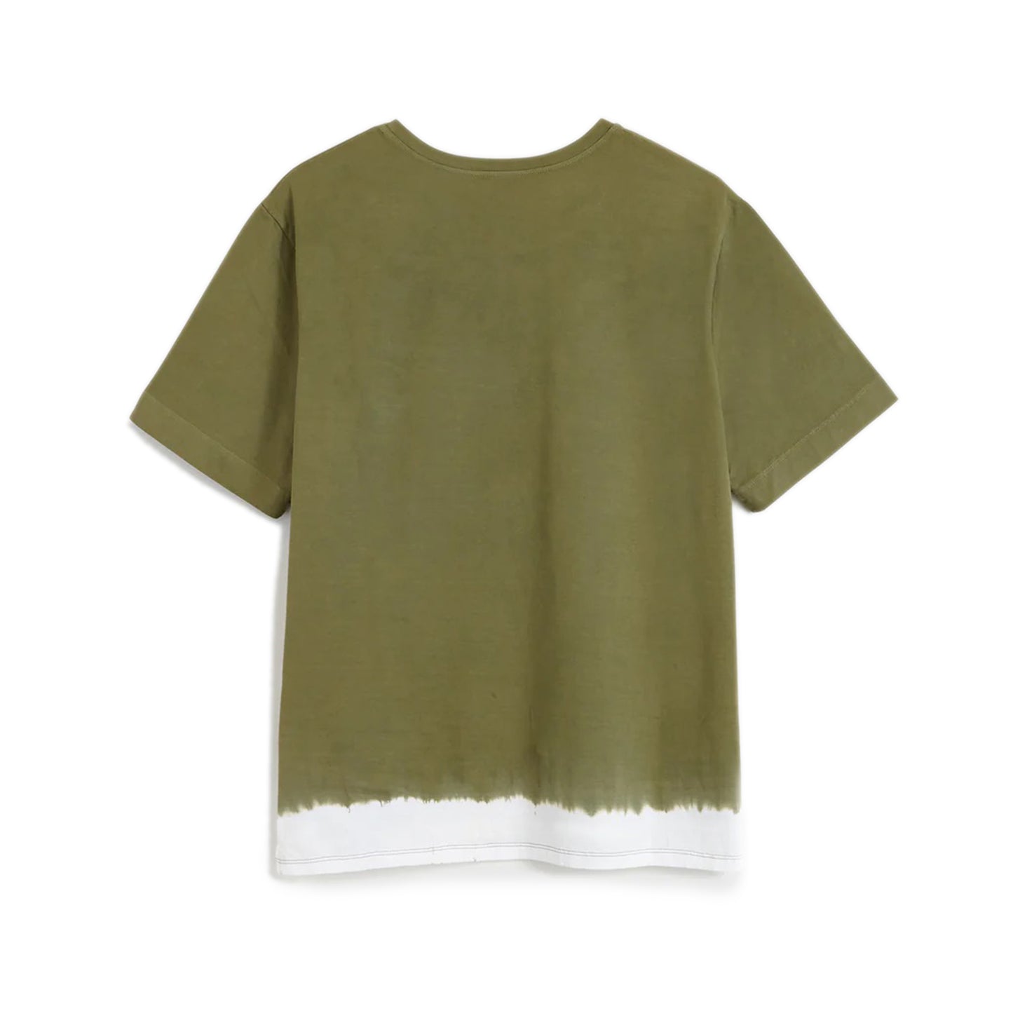 VICTOR T-SHIRT Medium Green crewneck t-shirt Hand dyed cotton jersey Chest pocket with embroidered artwork Composition: 100% cotton Dry clean Country of origin: Italy
